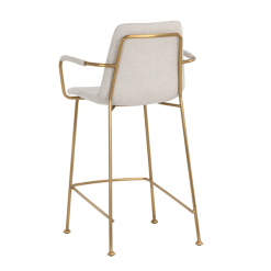 Hathaway Counter Stool in Belfast Oatmeal Back