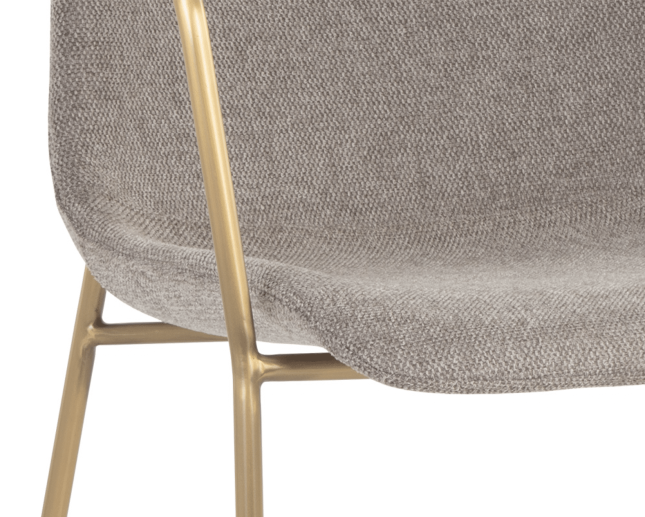 Hathaway Dining Arm Chair in Belfast Oyster Shell Details