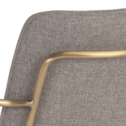 Hathaway Dining Armchair in Belfast Oyster Shell Details