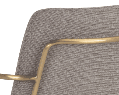 Hathaway Dining Armchair in Belfast Oyster Shell Details