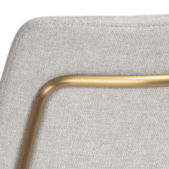Hathaway Dining Chair in Belfast Oatmeal Details