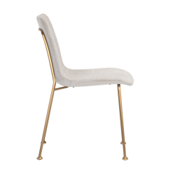 Hathaway Dining Chair in Belfast Oatmeal Side