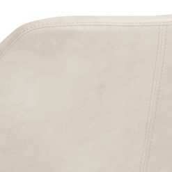 Kace Stool in Bravo Cream Leatherette Back UPH Details