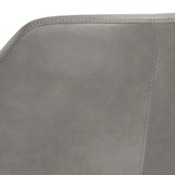 Kace Stool in Bravo Metal Leatherette Back UPH Details