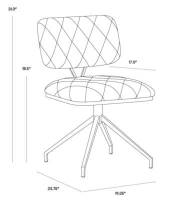 Virtu Dining Chair Dimensions