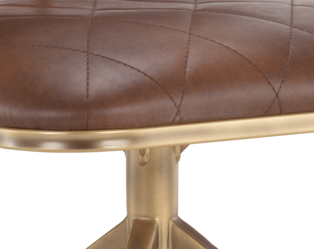 Virtu Dining Chair in Bravo Cognac Details