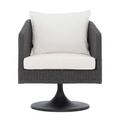 Newport Swivel Chair in Flat Rope Weave Front