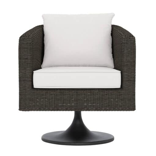 Newport Swivel Chair in Small Weave Front
