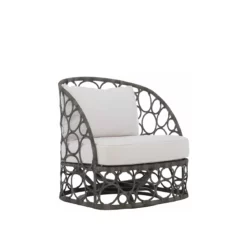 Bali Swivel Chair in Split Cane Frame