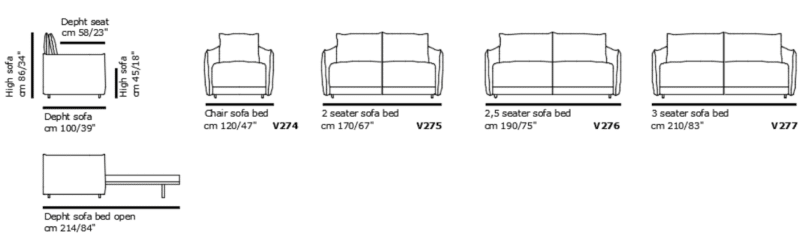 Malachara Sofa Bed Schematics