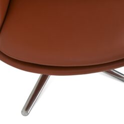 Avanos Oval Lounge Chair with Oval Base Cinnamon PPM FR Details