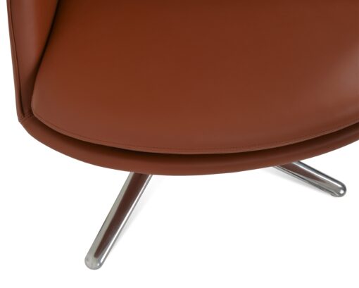 Avanos Oval Lounge Chair with Oval Base Cinnamon PPM FR Details