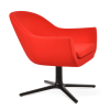 Madison Oval Swivel Chair Candy Apple Red Camira Wool Black Powder