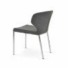 AMED PLUS METAL CHROME SEAT CAMIRA BLAZER WOOL DARK GREY Silcoates PASHA DINING CHROME