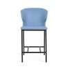 Amed metal stool blue