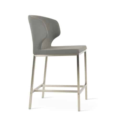 Amed metal stool grey