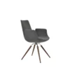 Eiffel Arm Carrot Swivel Dining Chair