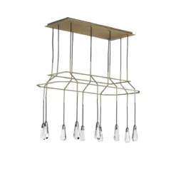 10 Carat LED Rectangular Chandelier