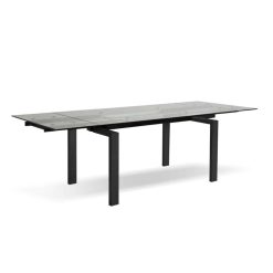 modale v CANTRO Dining Table Clear Black Base Dining tables Mobi