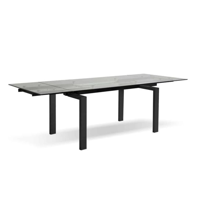 modale v CANTRO Dining Table Clear Black Base Dining tables Mobi