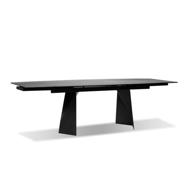 modale v PRISM Double Extension Dining Table Industrial Grey