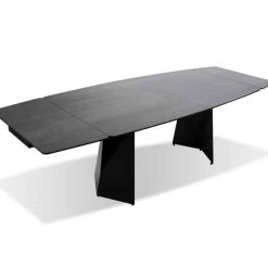 modale v PRISM Double Extension Dining Table Industrial Grey Dining tables Mobital