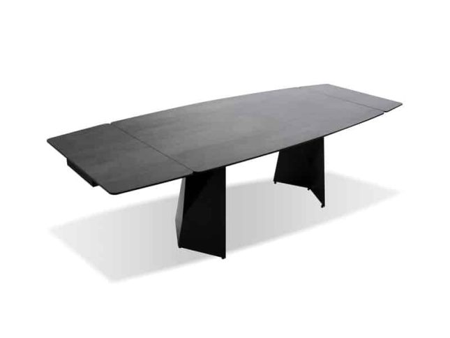 modale v PRISM Double Extension Dining Table Industrial Grey Dining tables Mobital