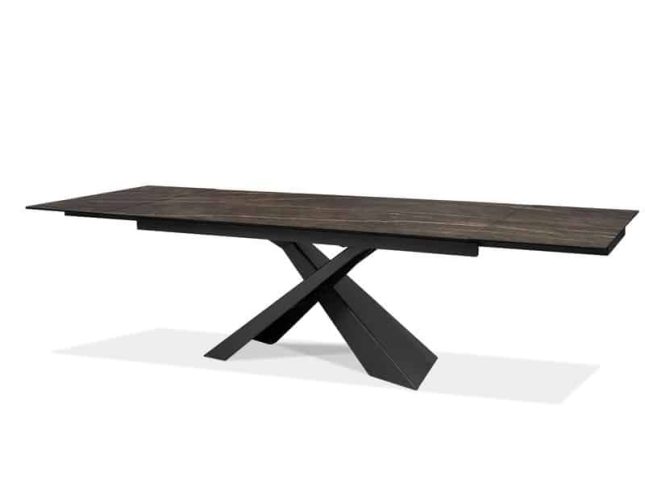 modale v CENTURY Double Extension Dining Table Black Dining tables Mobital