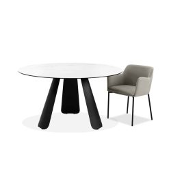 modale v PALAZZO Dining Table White Dining tables