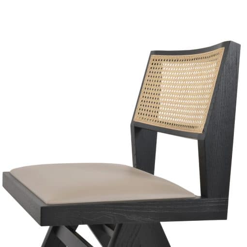 Pierre J Half Wicker Dining Chair