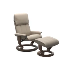 Alternative view of Stressless Recliner Admiral Classic Chair With Footstool