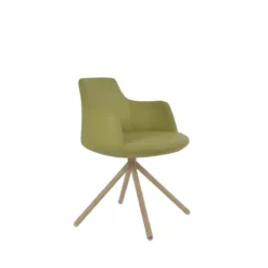 Dervish Stick Swivel Dining Chair