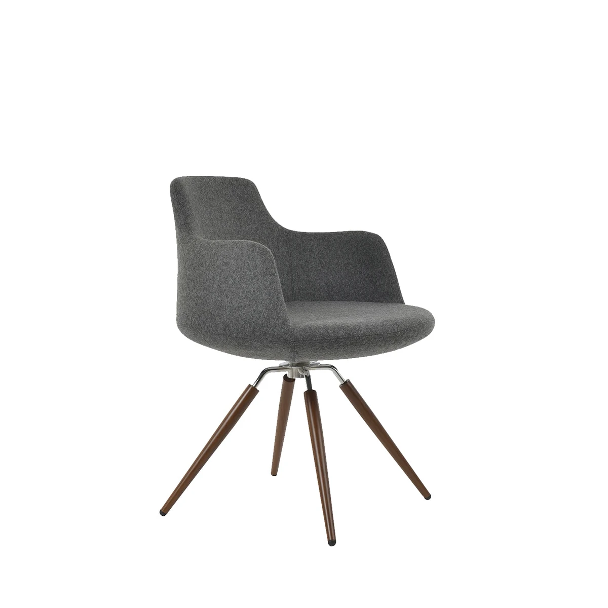 Dervish Carrot Swivel Dining Chair