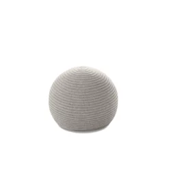 Mochi Ottoman In Nude Wool