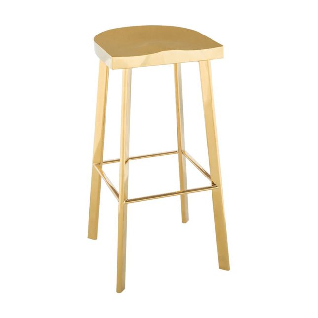 icon bar stool gold