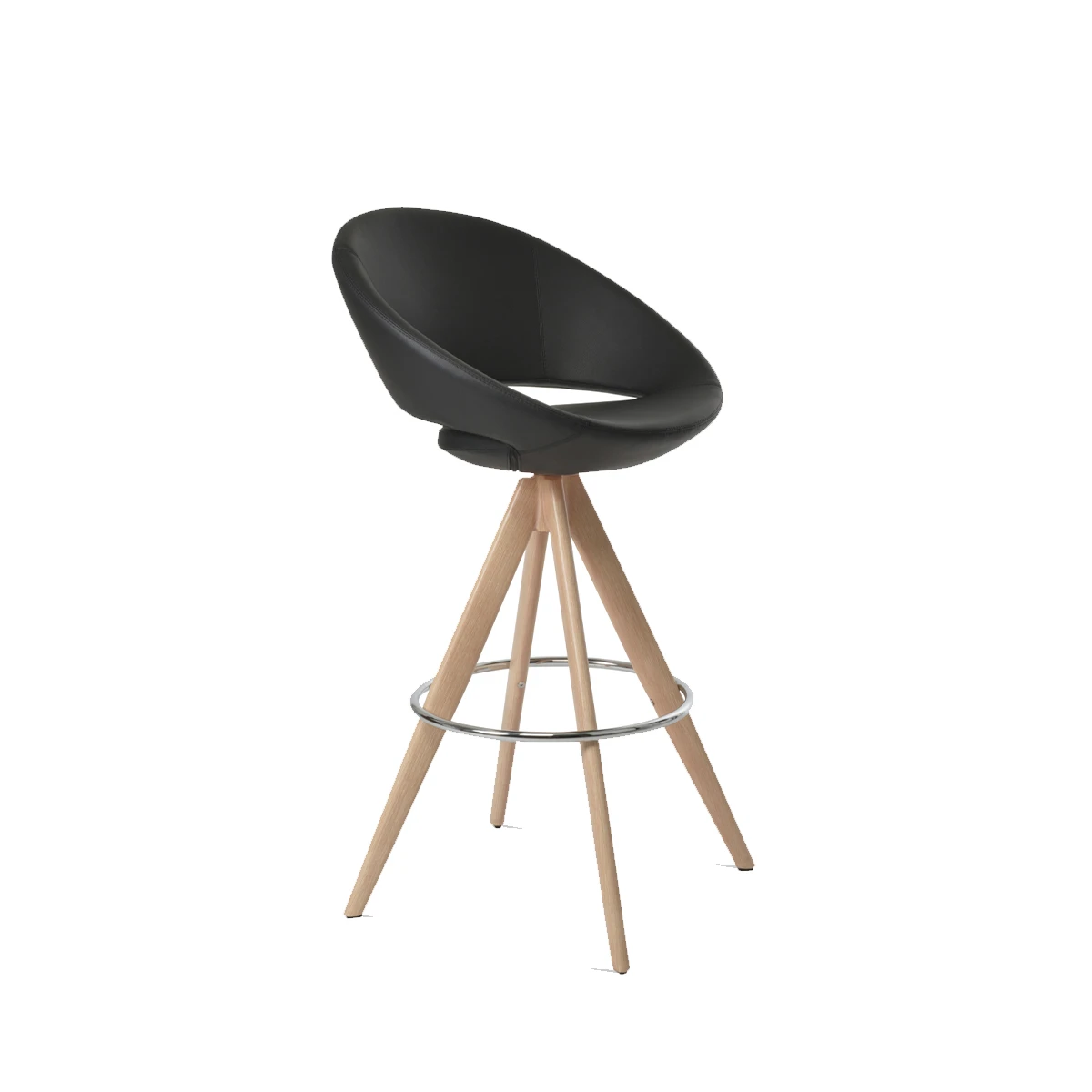 Crescent Pyramid MW Swivel Bar Stool