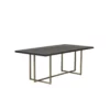 Jade Dining Table In Antique Brass