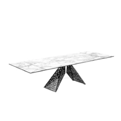 Kiara White Extendable Dining Table