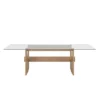 Kobe Rectangular Dining Table With Glass Top