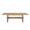 Kobe Rectangular Dining Table With Wood Top