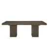 Linea Extendable Dining Table In Charcoal Finish