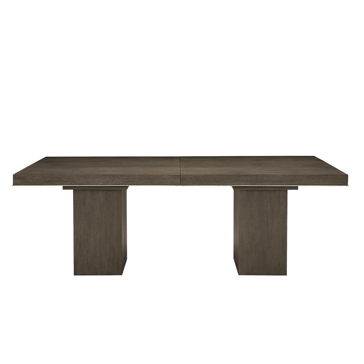 Linea Extendable Dining Table In Charcoal Finish