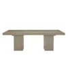 Linea Extendable Dining Table In Greige Finish
