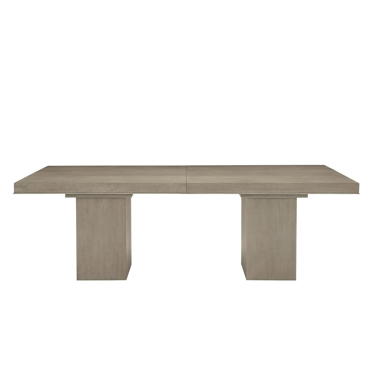 Linea Extendable Dining Table In Greige Finish