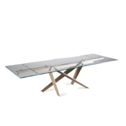 Lorelei Dining Table with Glass Top