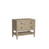 Tribeca Nightstand With Wood Base