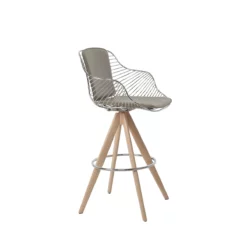 Zebra Pyramid MW Bar Stool