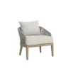Capri Accent Chair In Drift Brown Finish