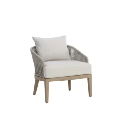 Capri Accent Chair In Drift Brown Finish