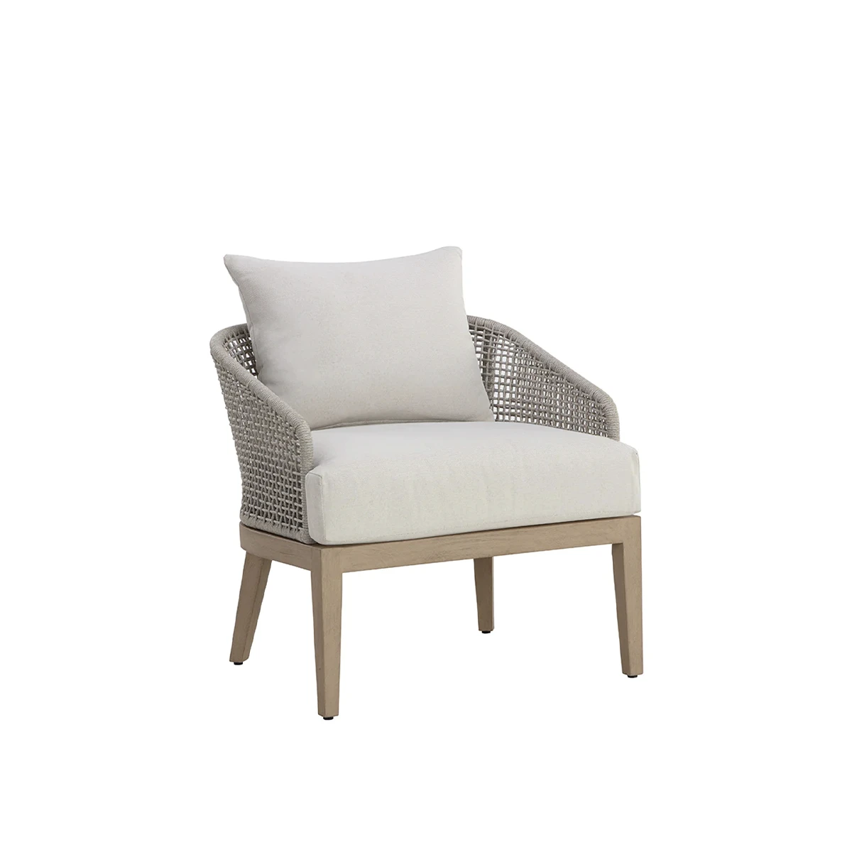 Capri Accent Chair In Drift Brown Finish